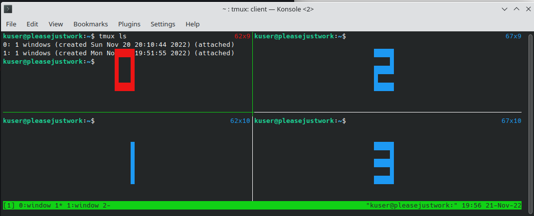 tmux-overview